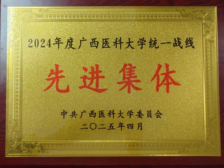 喜讯！我院统一战线工作荣获广西医科大学多项表彰 第 2 张